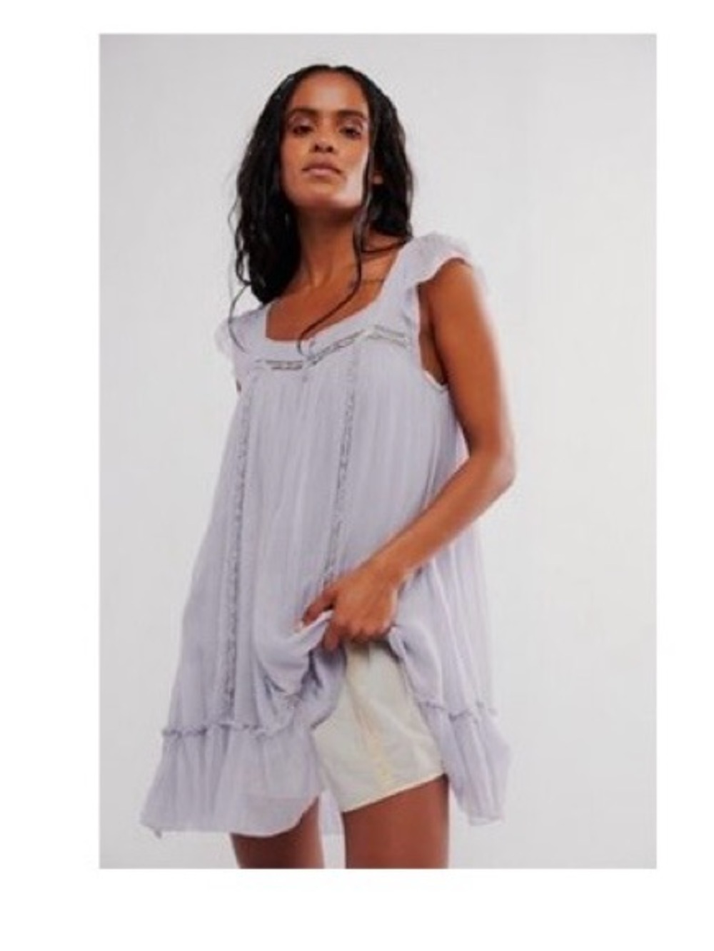 Free People Olivia Dress ‘Chambray Sky’ Medium